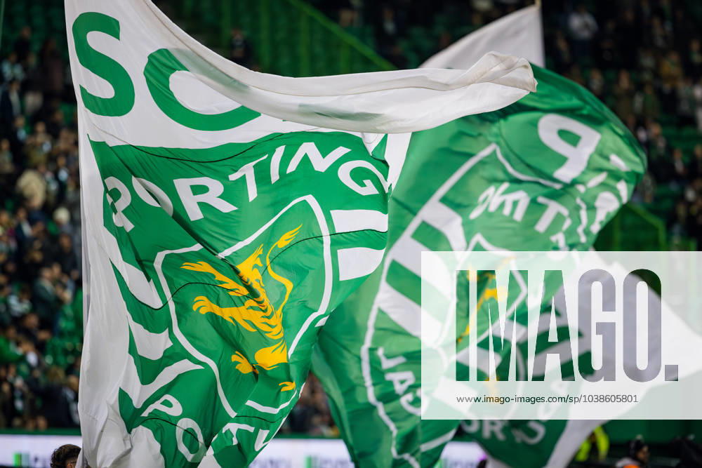 Sporting CP Vs Estoril Praia in Lisbon, Portugal - 5 Jan 2024 Sporting CP flags during the Liga Portugal Betclic match between Sporting CP and Estoril Praia at Estadio Jose Alvalade. (Final score: Sporting CP 5 - 1 Estoril Praia) Lisbon Portugal