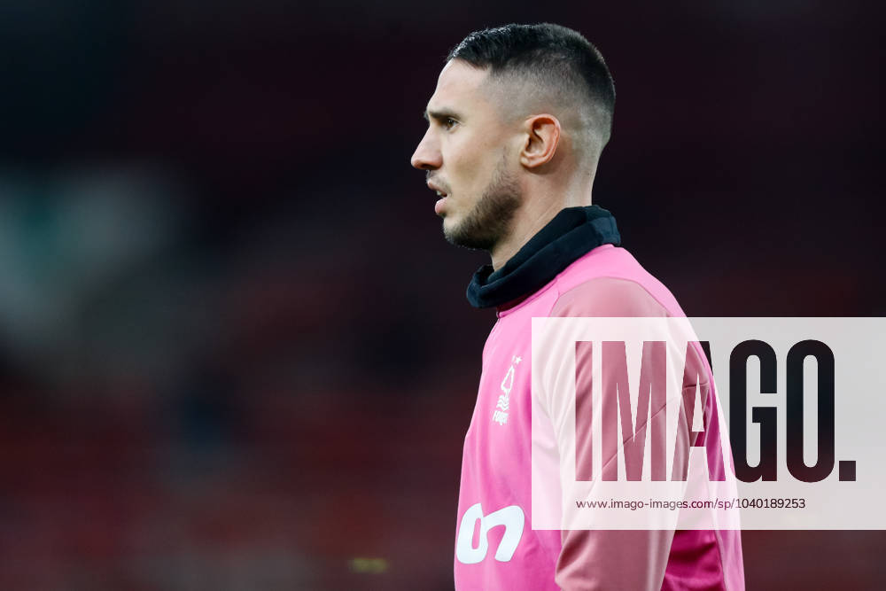 7th February 2024; The City Ground, Nottingham, England; FA Cup Fourth Round Replay Football, Nottingham Forest versus Bristol City; Odysseas Vlachodimos of Nottingham Forest during the pre-match warm-up ActionPlus12606690 GrahamxWilson Content restricted for UK based newspaper