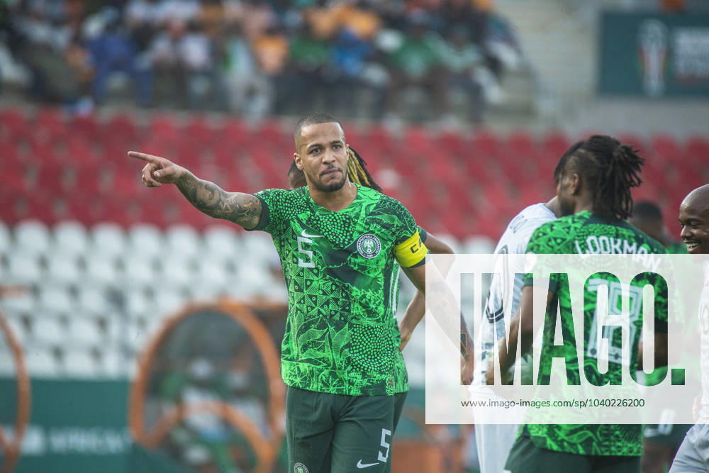 Troost Ekong in action during the semi-final game between Nigeria vs South Africa at the 2023 AFCON in Cote D Ivoire. Photo by Adeniyi Muyiwa Buoake Buoake Cote D Ivoire