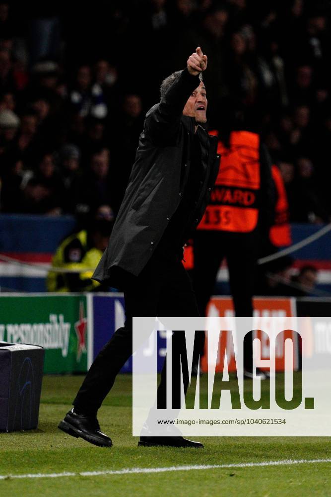 PSG coach Luis Enrique Paris Saint-Germain v Real Sociedad, UEFA Champions League, Round of 16, First Leg, Football, Parc des Princes, Paris, France - 14 Feb 2024