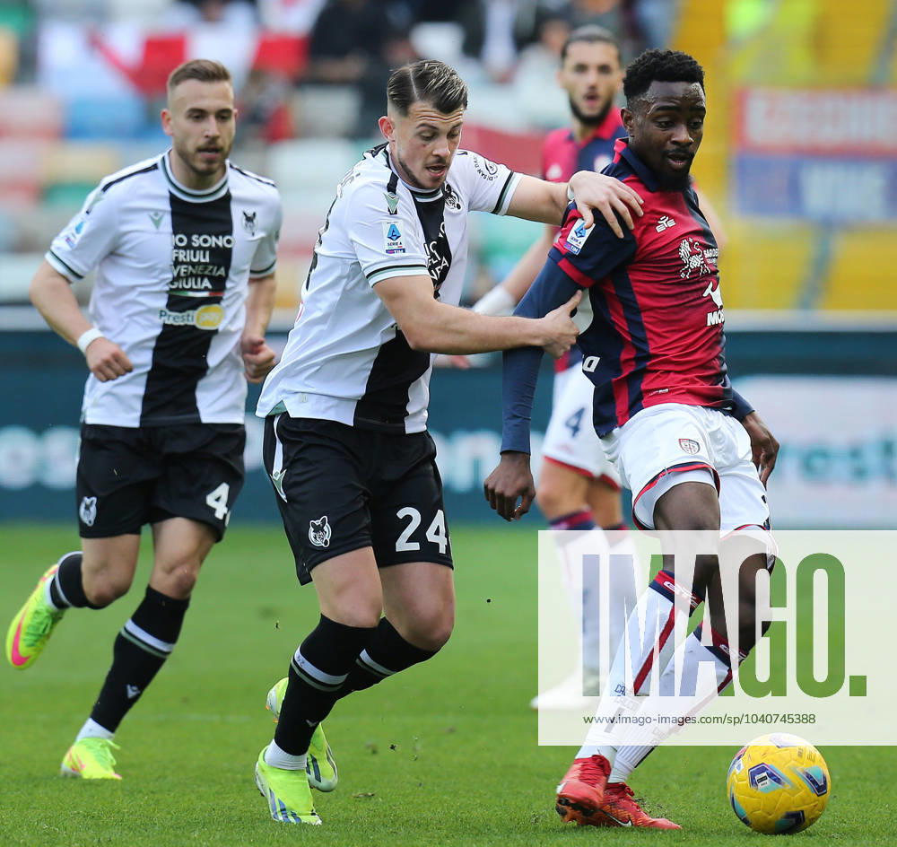Ar Udine 18 02 2024 - campionato di calcio serie A Udinese-Cagliari foto Andrea Rigano Image nella foto: Lazar Samardzic-Antoine Makoumbou