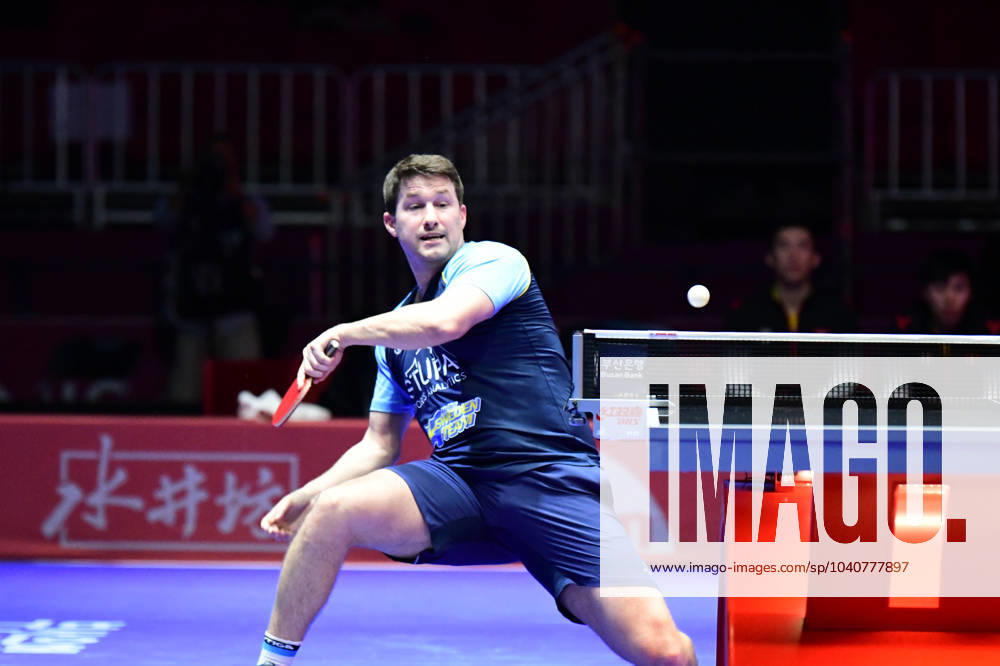 Kristian Karlsson of Sweden during day 3 of the World Team Table tennis, Tischtennis Championships on February 18, 2024 in Busan. Photo: Manfred Schillings BILDBYRAN kod XZ XZ0162 bordtennis table tennis pingis world team championships day 3 bbeng