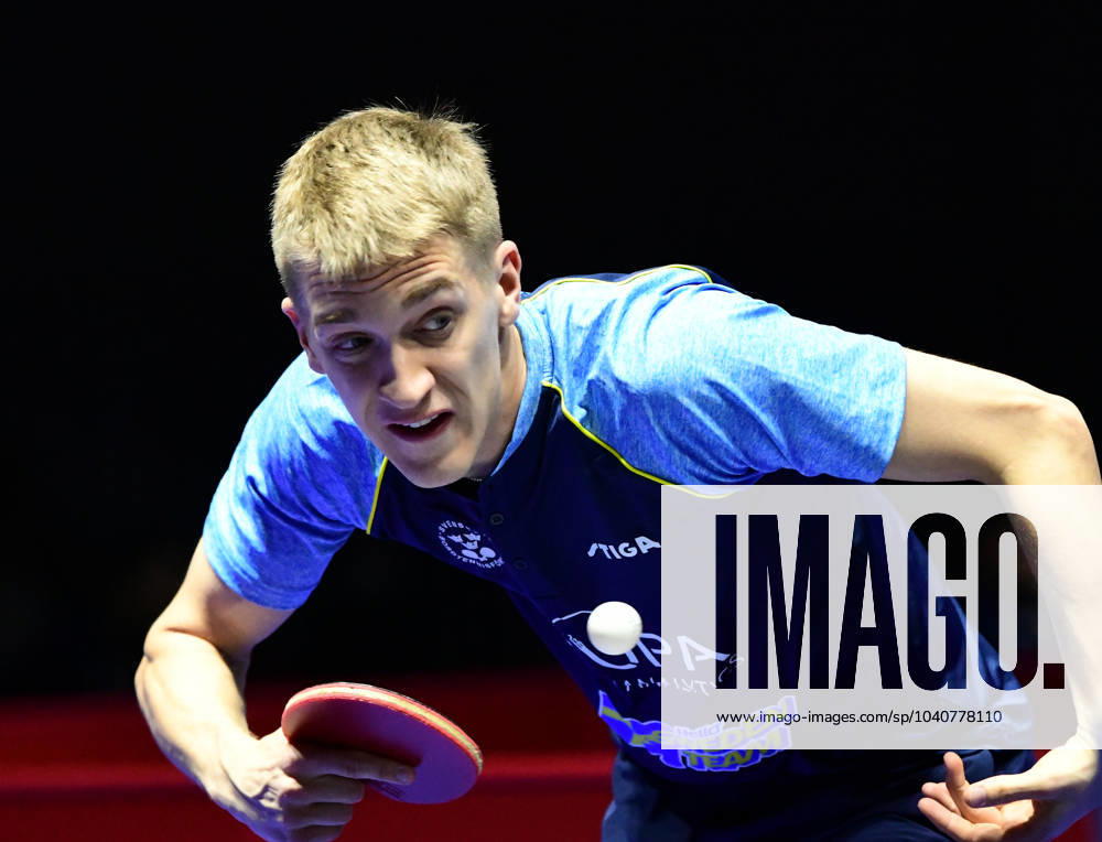 Anton Källberg of Sweden during day 2 of the World Team Table tennis, Tischtennis Championships on February 17, 2024 in Busan. Photo: Manfred Schillings BILDBYRAN kod XZ XZ0161 bordtennis table tennis pingis world team championships day 2 bbeng