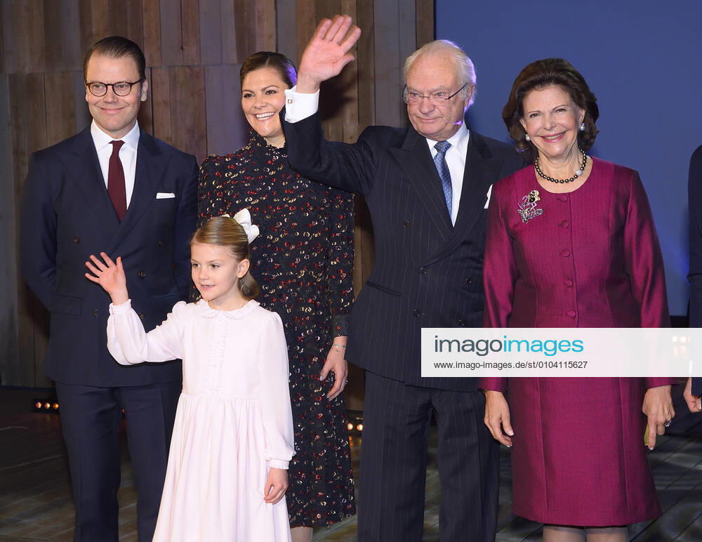 Prince Daniel, Crown Princess Victoria, Princess Estelle, King Carl XVI Gustaf, Queen Silvia Seminarium on the occasion of the Queens 75th birthday, Oscar Theater, Stockholm, 2018 12 18 c Karin Törnblom IBL Stockholm Sweden