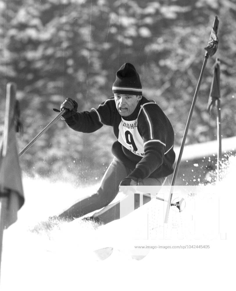 Hahnenkammrennen in Kitzbühel 24.01.1965 Slalom Herren Jean Claude Killy Frankreich.