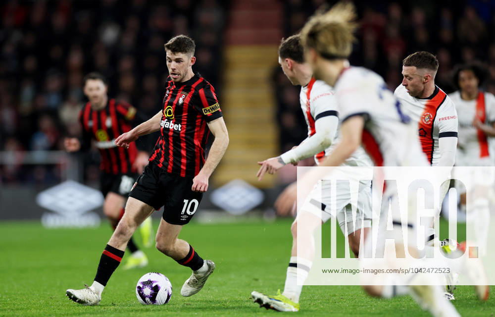 Ryan Christie of AFC Bournemouth. AFC Bournemouth v Luton Town, Premier League, Football, Vitality Stadium, Bournemouth, UK - 13 Mar 2024