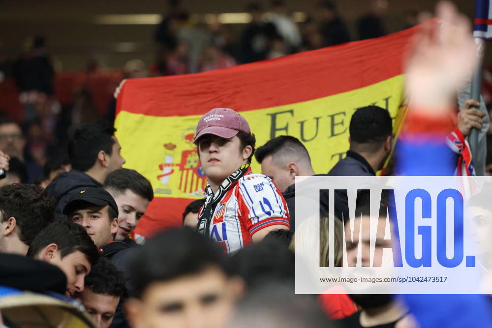 Champions League match between Atletico Madrid vs Inter 03 13 2024 Madrid, second leg of the 2023 24 Champions League round of 16, football match between CF Atletico Madrid vs FC Internazionale Milano at the Civita Metropolitano stadium in Madrid In picture : supporters Atletico Madrid Madrid stadio Civitas Metropolitano di Madrid madrid SPAGNA