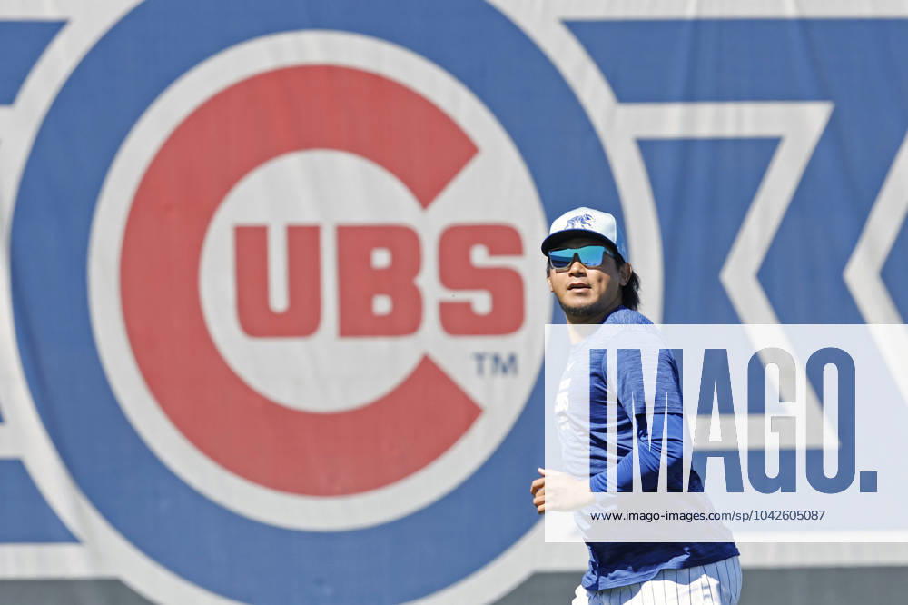 MLB, Baseball Herren, USA spring training Shota Imanaga warms up at spring training with the Chicago Cubs on March 16, 2024, in Mesa, Arizona. A14AA0002605500P