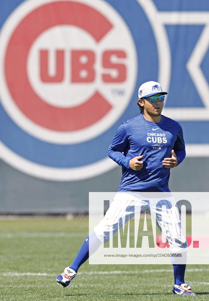 MLB, Baseball Herren, USA spring training Shota Imanaga warms up at spring training with the Chicago Cubs on March 16, 2024, in Mesa, Arizona. A14AA0002606310P