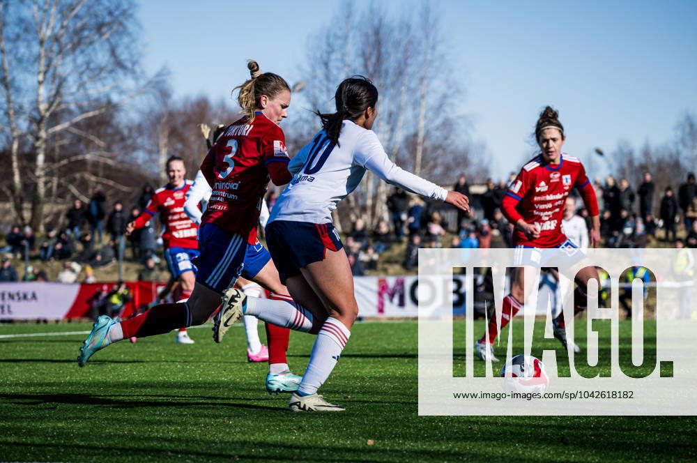 Vittsjös Julia Tunturi under fotbollsmatchen i Svenska Cupen mellan Vittsjö och FC Rosengard den 17 mars 2024 i Sösdala.