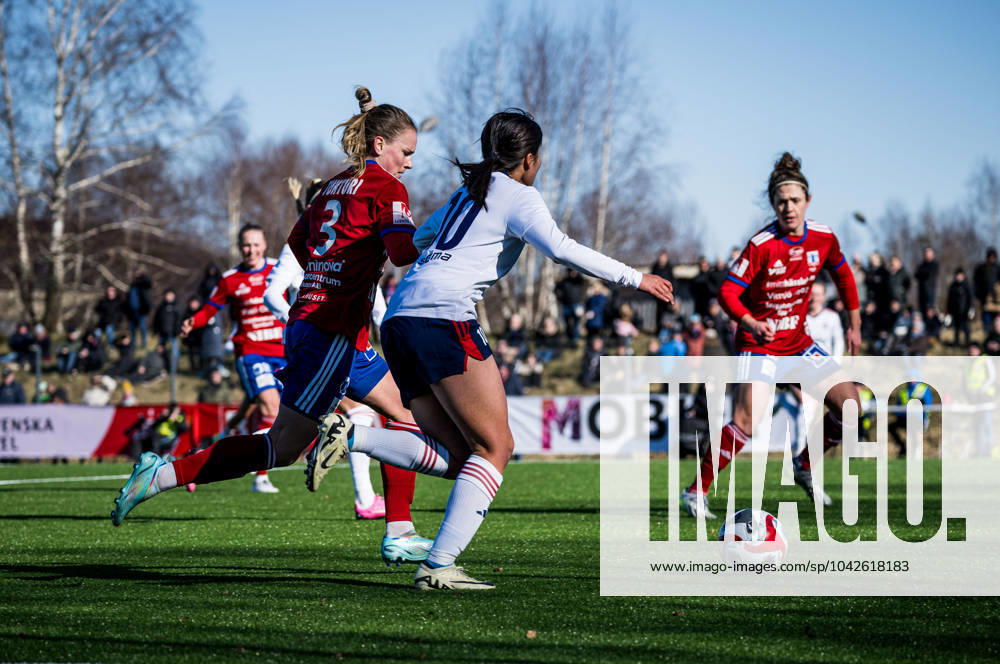 Vittsjös Julia Tunturi under fotbollsmatchen i Svenska Cupen mellan Vittsjö och FC Rosengard den 17 mars 2024 i Sösdala.