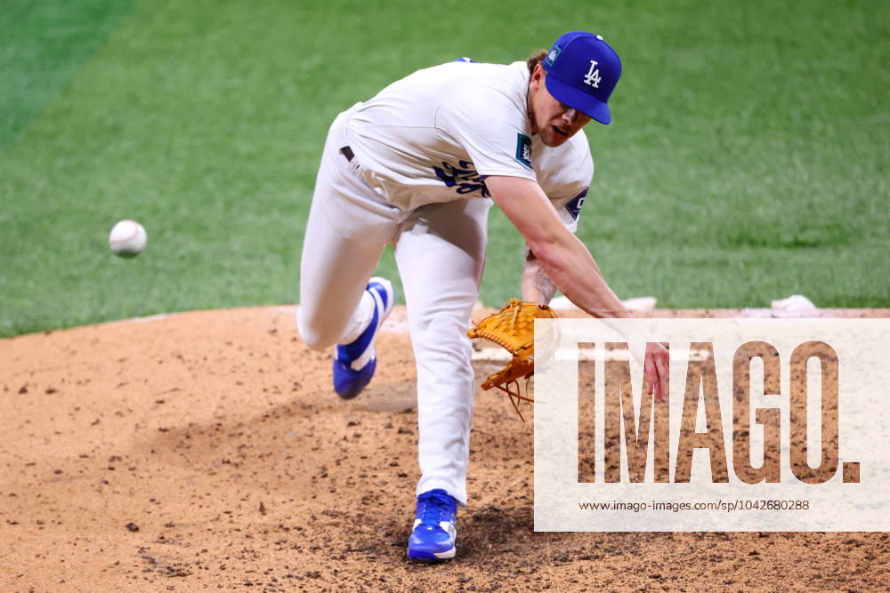 Gavin Stone (Dodgers), MARCH 18, 2024 - Baseball : MLB, Baseball Herren, USA World Tour Seoul Series exhibition game between the Los Angeles Dodgers and Team South Korea at Gocheok Sky Dome, Seoul, South Korea. (247648544)