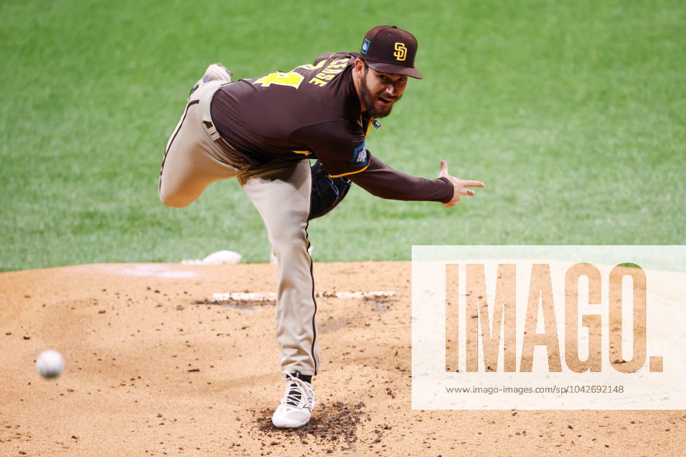 Dylan Edward Cease (Padres), MARCH 18, 2024 - Baseball : MLB, Baseball Herren, USA World Tour Seoul Series exhibition game between the LG Twins and the San Diego Padres at Gocheok Sky Dome, Seoul, South Korea. (247696224)