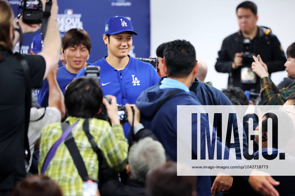 (L-R) Ippei Mizuhara, Shohei Ohtani (Dodgers), MARCH 16, 2024 - Baseball : MLB, Baseball Herren, USA World Tour Seoul Series, Los Angeles Dodgers press conference, PK, Pressekonferenz at Gocheok Sky Dome, Seoul, South Korea. (247741844)