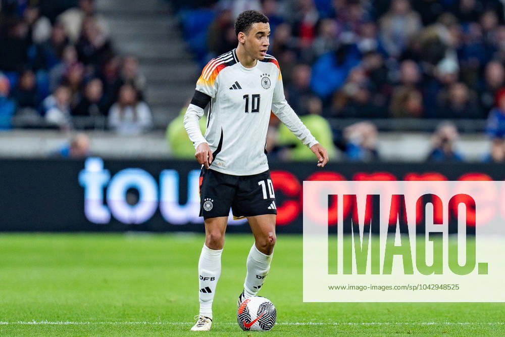 Jamal Musiala (Deutschland, 10) Frankreich vs. Deutschland, Herren, Fussball, Testspiel, 23.03.2024 Frankreich vs. Deutschland, Herren, Fussball, Testspiel, 23.03.2024 Lyonn