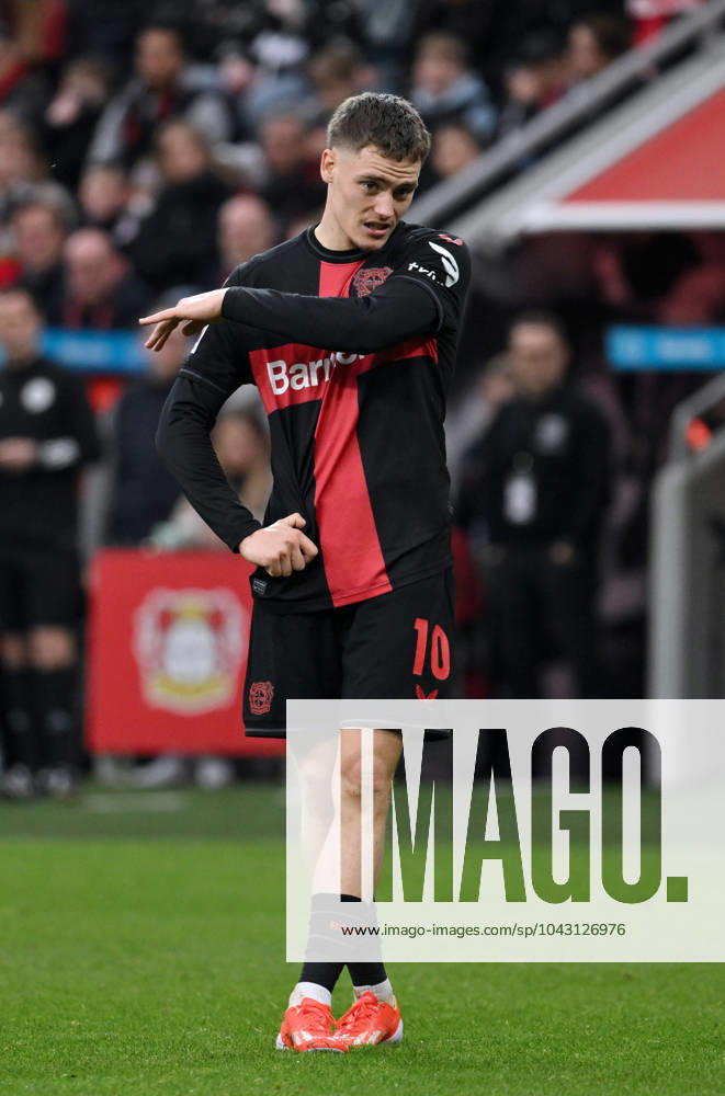 Florian Wirtz (Bayer 04 Leverkusen) 30.03.2024, Fussball Saison 2023 2024, 1. Bundesliga, 27. Spieltag, Bayer 04 Leverkusen - TSG Hoffenheim 2:1 Leverkusen BayArena Nordrhein Westfalen Deutschland