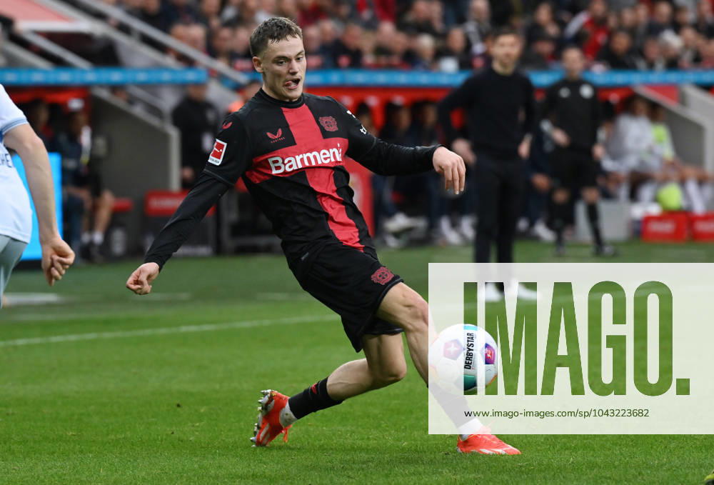 Florian Wirtz (Bayer 04 Leverkusen) 30.03.2024, Fussball Saison 2023 2024, 1. Bundesliga, 27. Spieltag, Bayer 04 Leverkusen - TSG Hoffenheim 2:1 Leverkusen BayArena Nordrhein Westfalen Deutschland