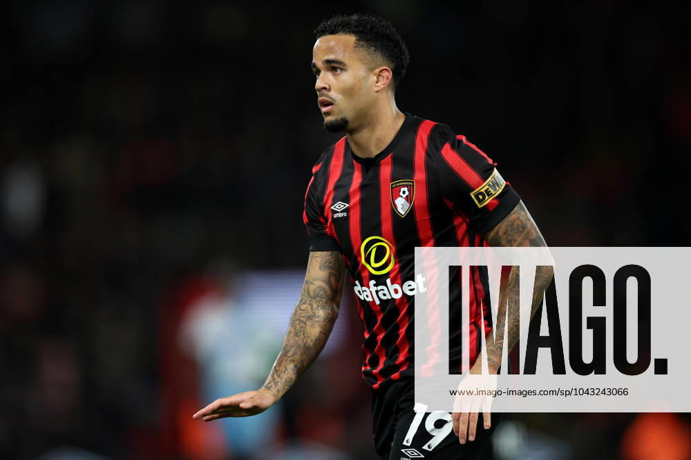 Justin Kluivert of AFC Bournemouth. AFC Bournemouth v Crystal Palace, Premier League, Football, Vitality Stadium, Bournemouth, UK - 02 Apr 2024
