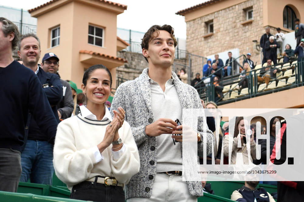 Il Pilota di Formula 1 Driver GEORGE RUSSELL con la fidanzata CARMEN MONTERO MUNDT, Tennis Rolex Monte-Carlo Masters 2024 TENNIS ROLEX MONTE-CARLO MASTERS 2024