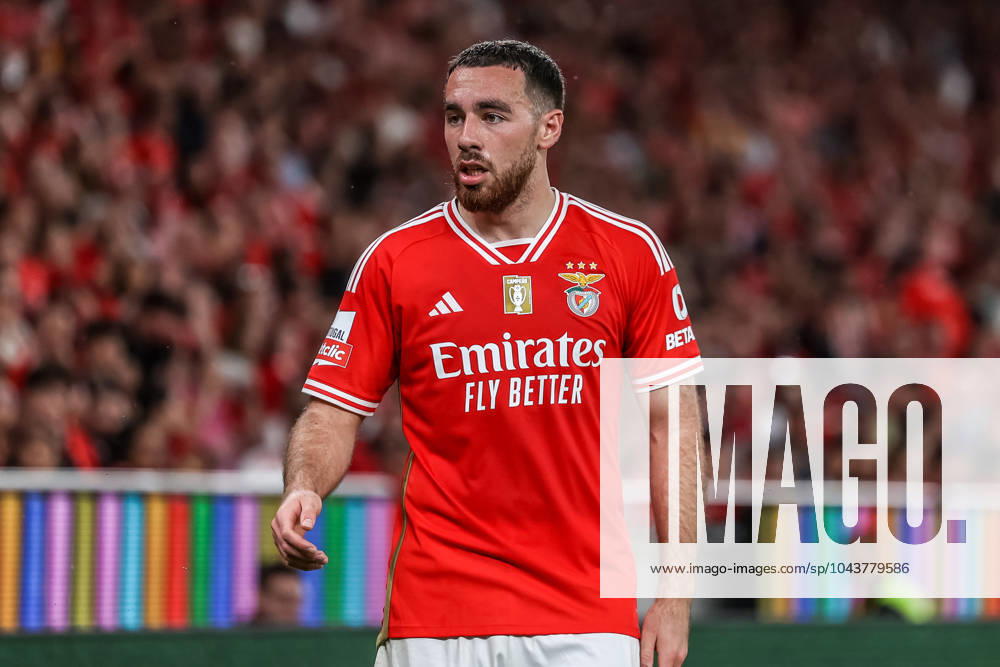 Lisbon, Portugal, April 14th 2024: Kokcu (10 SL Benfica) in action during the Liga Portugal Betclic game between SL Benfica v Moreirense FC - Estadio da Luz, Lisbon, Portugal (Joao Bravo SPP)