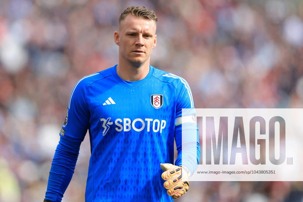 London, England, 14th April 2024. Bernd Leno of Fulham during the Premier League match at the London Stadium, London. Picture credit should read: Paul Terry Sportimage . SPI-3078-0078