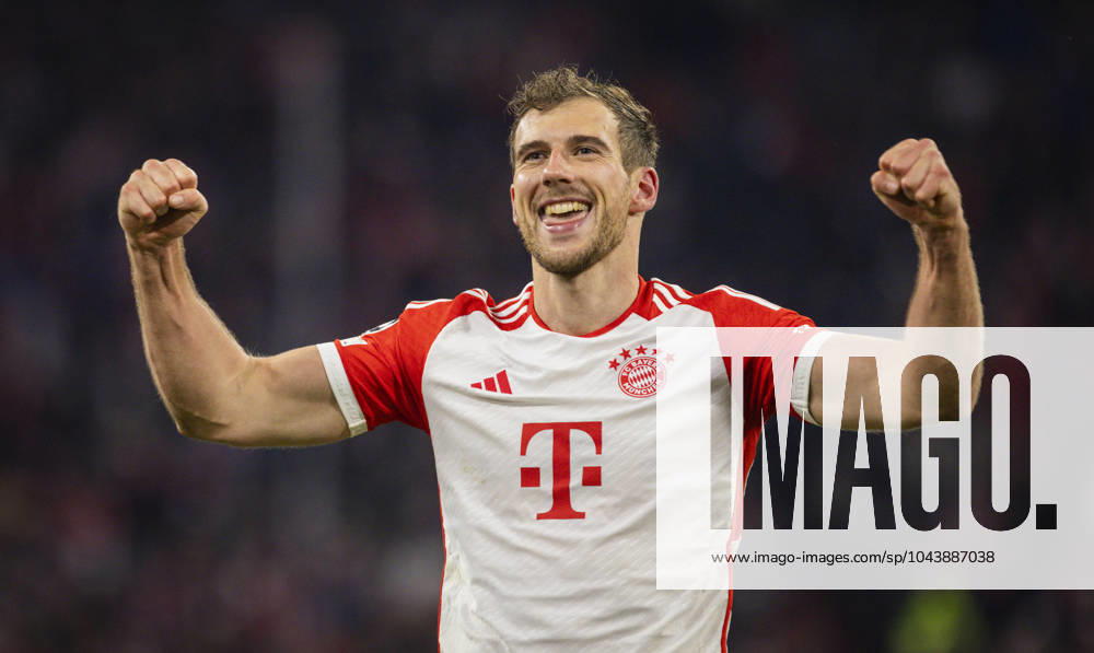Munich Germany. 17th Apr 2024. Final jubilation: Leon Goretzka (Muenchen) Bayern Munich - Arsenal London 17.04.2024 Bayern München - Arsenal London