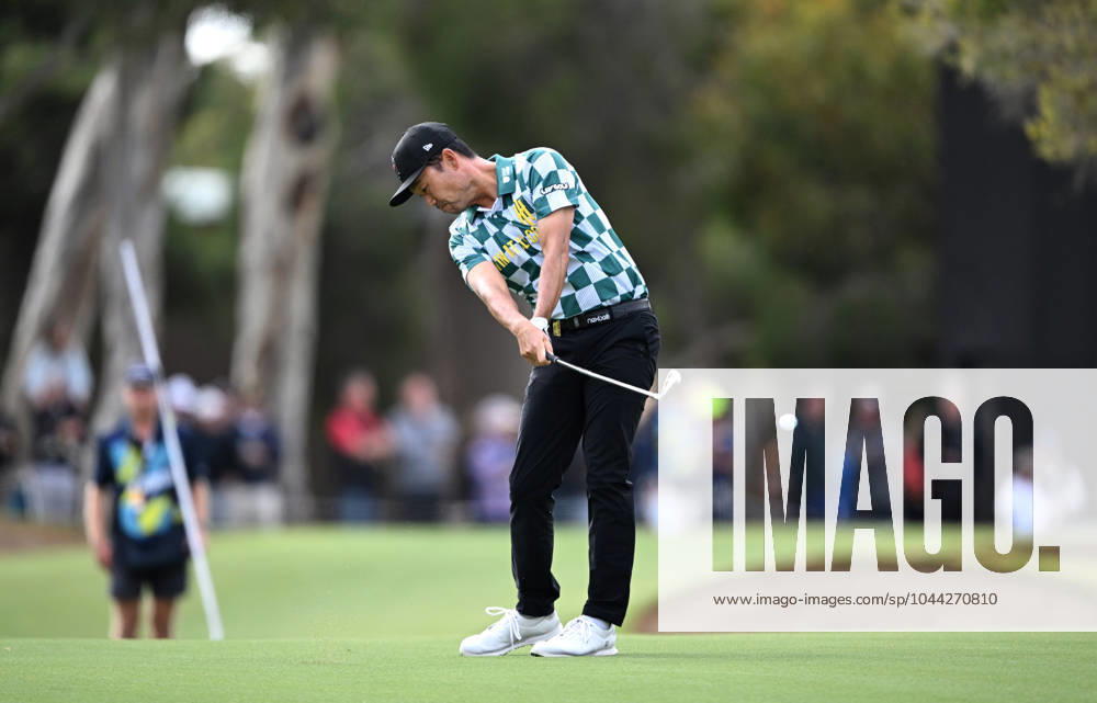 LIV GOLF ADELAIDE, Iron Heads Captain Kevin Na on Day 1 of LIV Golf Adelaide at the Grange Golf Club in Adelaide, Friday, April 26, 2024. ( NO ARCHIVING, , NO USE IN BOOKS WITHOUT CONSENT ADELAIDE SOUTH AUSTRALIA AUSTRALIA