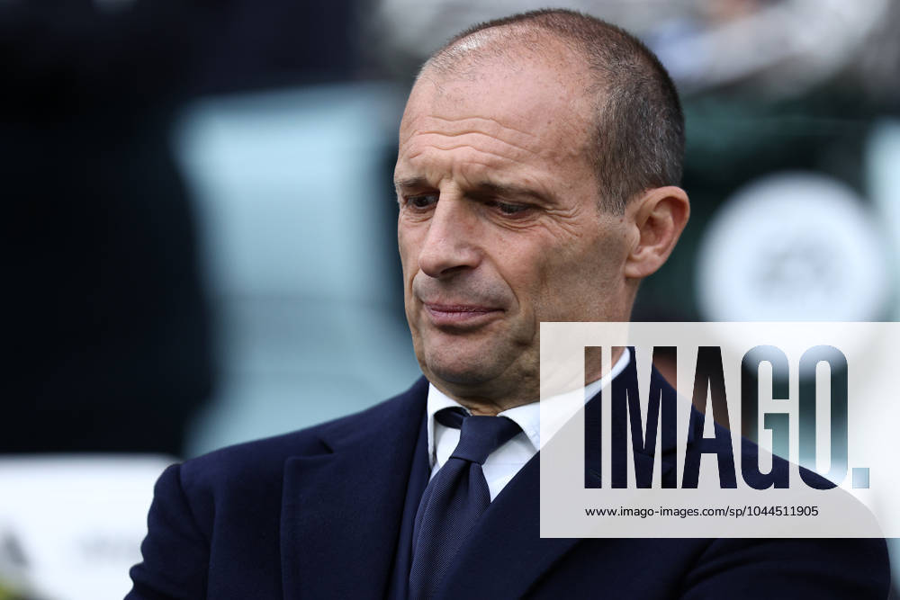 Juventus Fc - Ac Milan Massimiliano Allegri, head coach of Juventus Fc looks on during the Serie A match beetween Juventus Fc and Ac Milan at Allianz Stadium on April 27, 2024 in Turin, Italy . Torino Allianz Stadium Italy