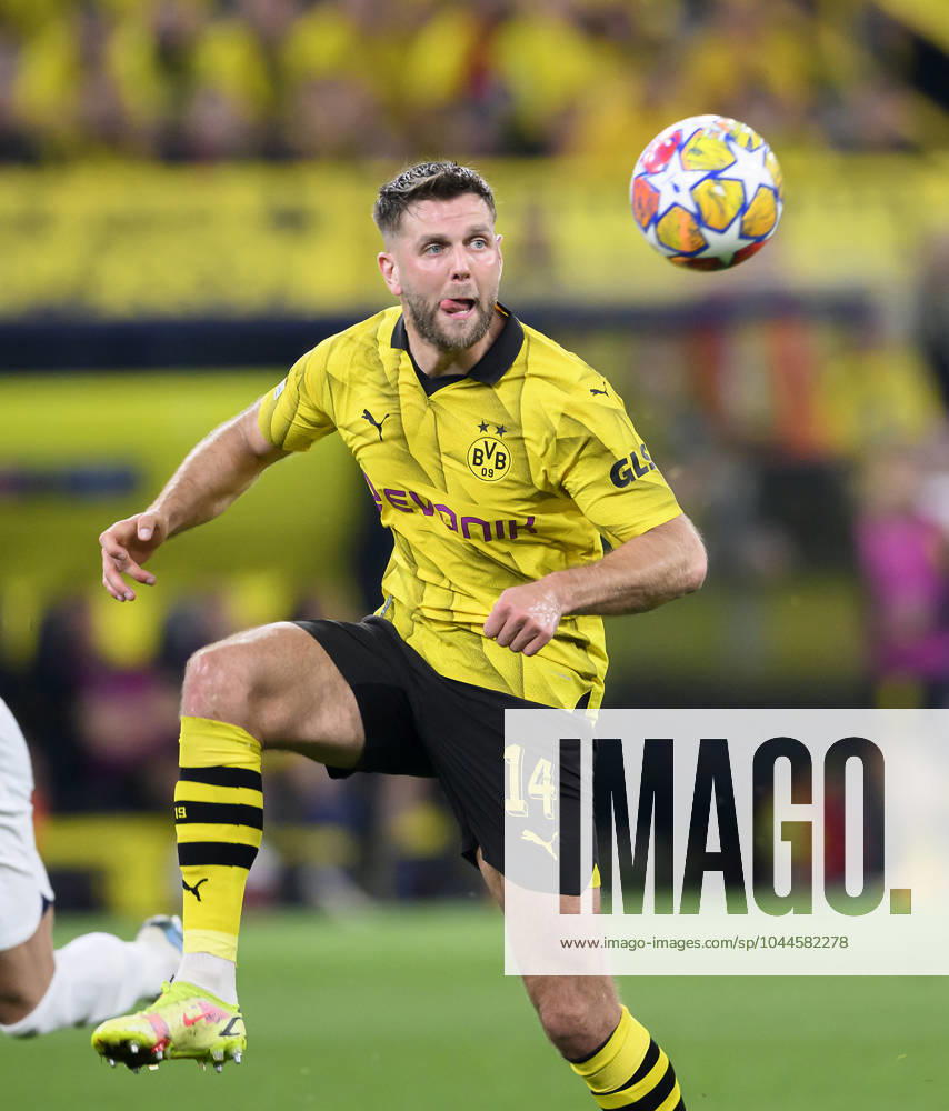 Niclas FUELLKRUG (Füllkrug)(DO) Aktion, Fussball Champions League, Halbfinale, Hinspiel, Borussia Dortmund (DO) - Paris St. Germain (PSG) 1:0, am 01.05.2024 in Dortmund Deutschland. UEFA regulations prohibit any use of photographs as image sequences and or quasi-video Â