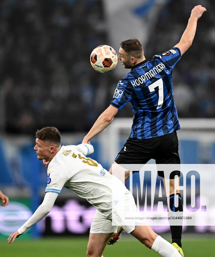 Db Marsiglia 02 05 2024 - Europa League Olympique Marsiglia-Atalanta foto Daniele Buffa Image nella foto: Teun Koopmeiners-Quentin Merlin