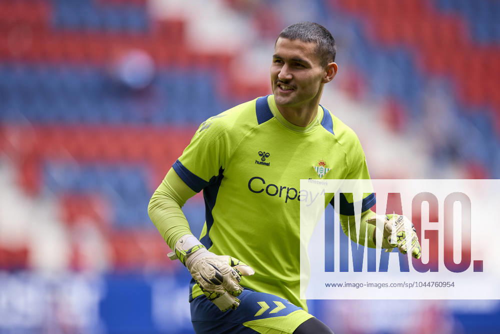 CA Osasuna v Real Betis Balompie - LaLiga EA Sports Fran Vieites of Real Betis Balompie looks on prior to the LaLiga EA Sports match between CA Osasuna and Real Betis Balompie at El Sadar on May 5, 2024, in Pamplona, Spain. Pamplona El Sadar Navarra Spain RL_OSAvBET_00003