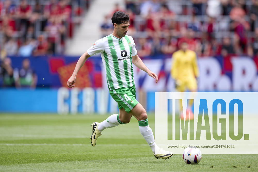 CA Osasuna v Real Betis Balompie - LaLiga EA Sports Paul Akouokou of Real Betis Balompie in action during the LaLiga EA Sports match between CA Osasuna and Real Betis Balompie at El Sadar on May 5, 2024, in Pamplona, Spain. Pamplona El Sadar Navarra Spain RL_OSAvBET_00025