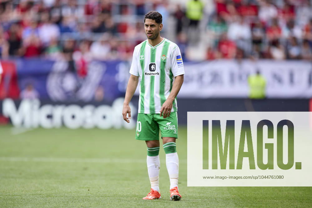 CA Osasuna v Real Betis Balompie - LaLiga EA Sports Ayoze Perez of Real Betis Balompie looks on during the LaLiga EA Sports match between CA Osasuna and Real Betis Balompie at El Sadar on May 5, 2024, in Pamplona, Spain. Pamplona El Sadar Navarra Spain RL_OSAvBET_00043