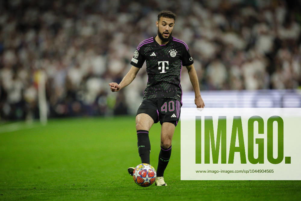 Noussair Mazraoui 40 (FC Bayern Muenchen), Real Madrid vs. FC Bayern Muenchen, Fussball, Champions League, Halbfinale, 08.05.2024 Madrid Madrid Spanien