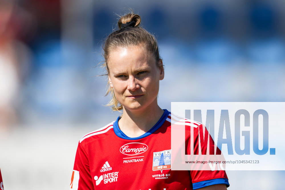 Vittsjös Julia Tunturi under fotbollsmatchen i Damallsvenskan mellan Vittsjö och IFK Norrköping den 18 maj 2024 i Vittsjö.