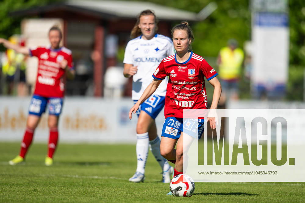 Vittsjös Julia Tunturi under fotbollsmatchen i Damallsvenskan mellan Vittsjö och IFK Norrköping den 18 maj 2024 i Vittsjö.