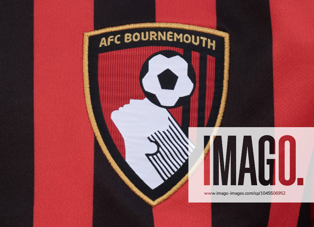 AFC Bournemouth v Manchester United, ManU - Premier League BOURNEMOUTH, ENGLAND - MAY 06: AFC Bournemouth club badge prior to the Premier League match between AFC Bournemouth and Chelsea FC at Vitality Stadium on May 06, 2023 in Bournemouth, England. Bournemouth Vitality Stadium England United Kingdom