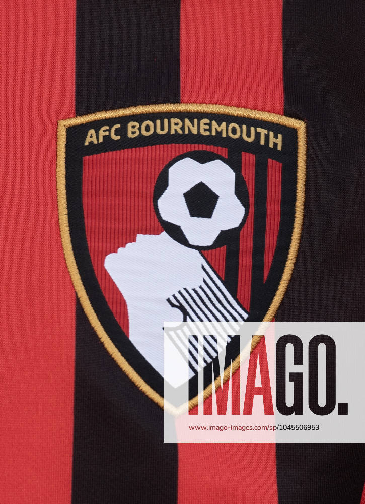 AFC Bournemouth v Manchester United, ManU - Premier League BOURNEMOUTH, ENGLAND - MAY 06: AFC Bournemouth club badge prior to the Premier League match between AFC Bournemouth and Chelsea FC at Vitality Stadium on May 06, 2023 in Bournemouth, England. Bournemouth Vitality Stadium England United Kingdom