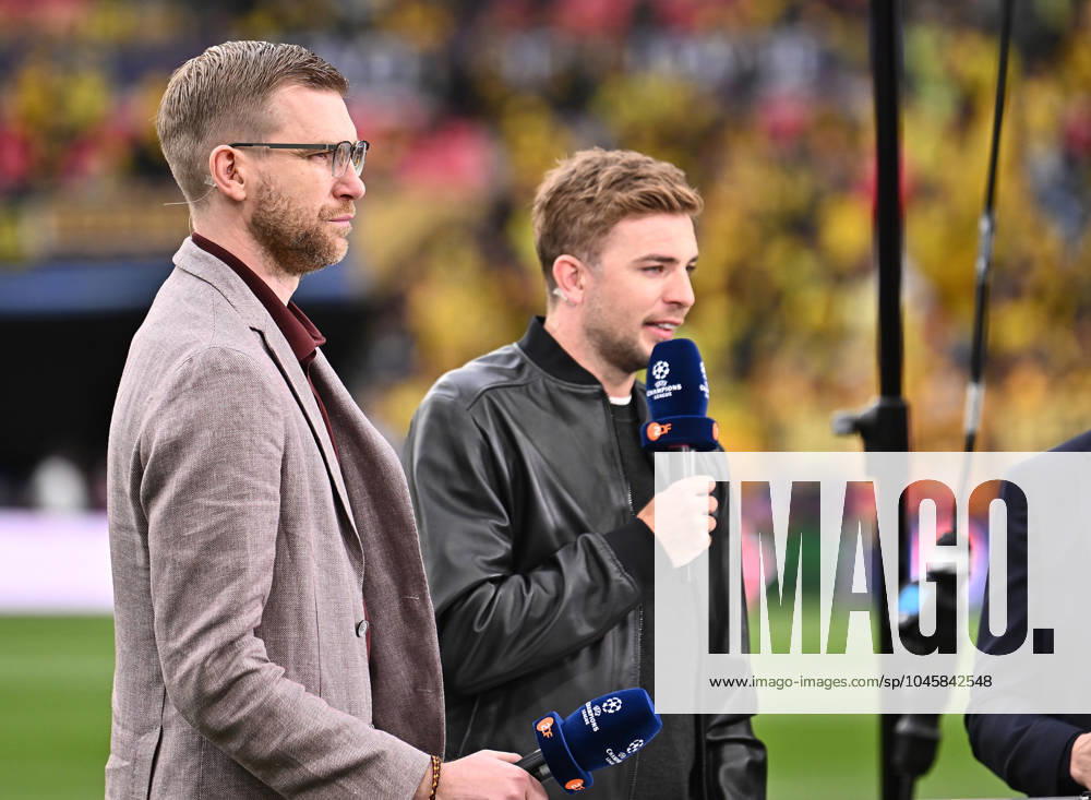 Fussball UEFA Champions League Finale 2024, Borussia Dortmund - Real Madrid,, v.l. Per Mertesacker und Christoph Kramer London