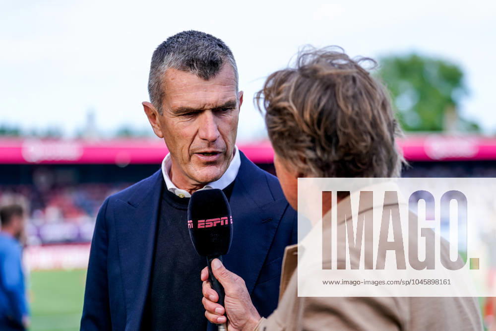 2024-06-02 Excelsior Rotterdam v NAC Breda - Dutch Keuken Kampioen Divisie Promotion Relegation Play Offs Final ROTTERDAM, NETHERLANDS - JUNE 2: Head Coach Marinus Dijkhuizen of Excelsior Rotterdam gives an interview during the Dutch Keuken Kampioen Divisie Promotion Relegation Play Offs Final match between Excelsior Rotterdam and NAC Breda at Van Donge & De Roo Stadion on June 2, 2024 in Rotterdam, Netherlands. (Photo by Joris Verwijst BSR Agency) Rotterdam Netherlands Content not available for redistribution in The Netherlands directly or indirectly through any third parties.