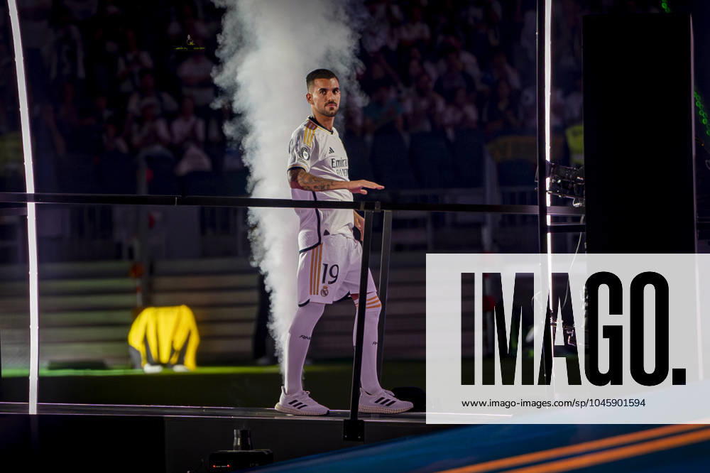 Real Madrid UEFA Champions League Trophy Parade 2024 Dani Ceballos of Real Madrid seen entering at Santiago Bernabeu Stadium during Real Madrid UEFA Champions League Trophy Parade on June 2, 2024 in Madrid, Spain. Madrid Estadio Santiago Bernabeu Madrid Spain