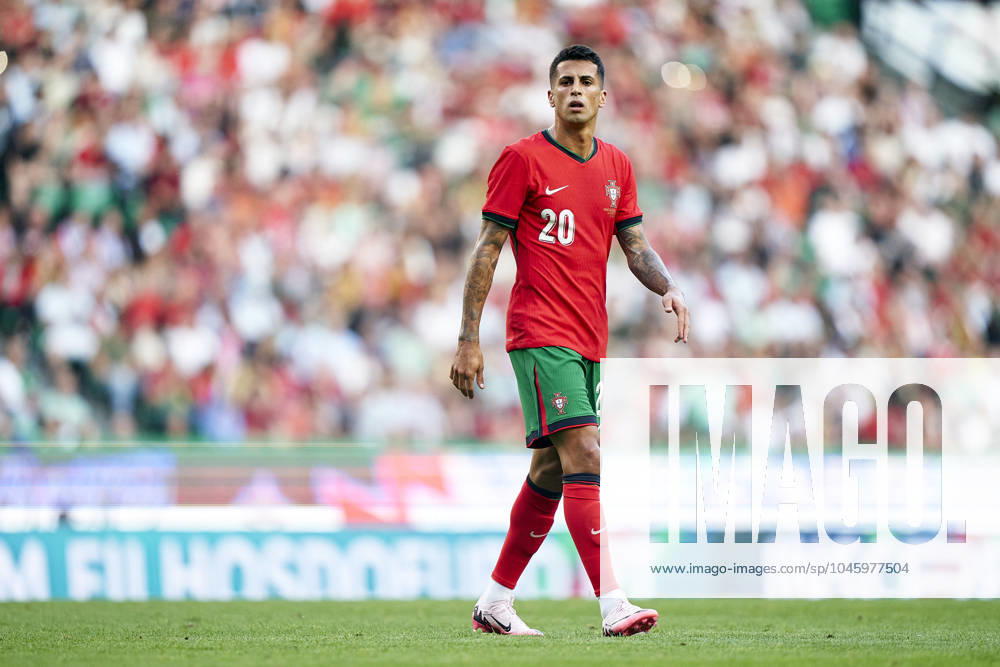Portugal V Finland - International Friendly, Länderspiel, Nationalmannschaft Joao Cancelo of Portugal is looking on during the international friendly match between Portugal and Finland at Jose Alvalade Stadium in Lisbon, Portugal, on June 04, 2024. Lisbon Portugal