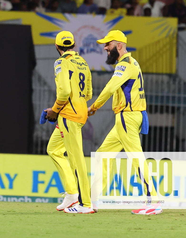 Cricket : Tata IPL 2024 Tata IPL 2024 : Chennai, India, 23rd April 2024: CSK Vs LSG : ( Chennai Super Kings Vs Lucknow Super Giants) In MAC Stadium Chennai. CSK WERE 210-4 IN 20 OVERS. LSG WON BY 6 WICKETS IN 19.3 OVERS. STONIS 124 NOT OUT. MOEEN ALI & JADEJA Seshadri SUKUMAR