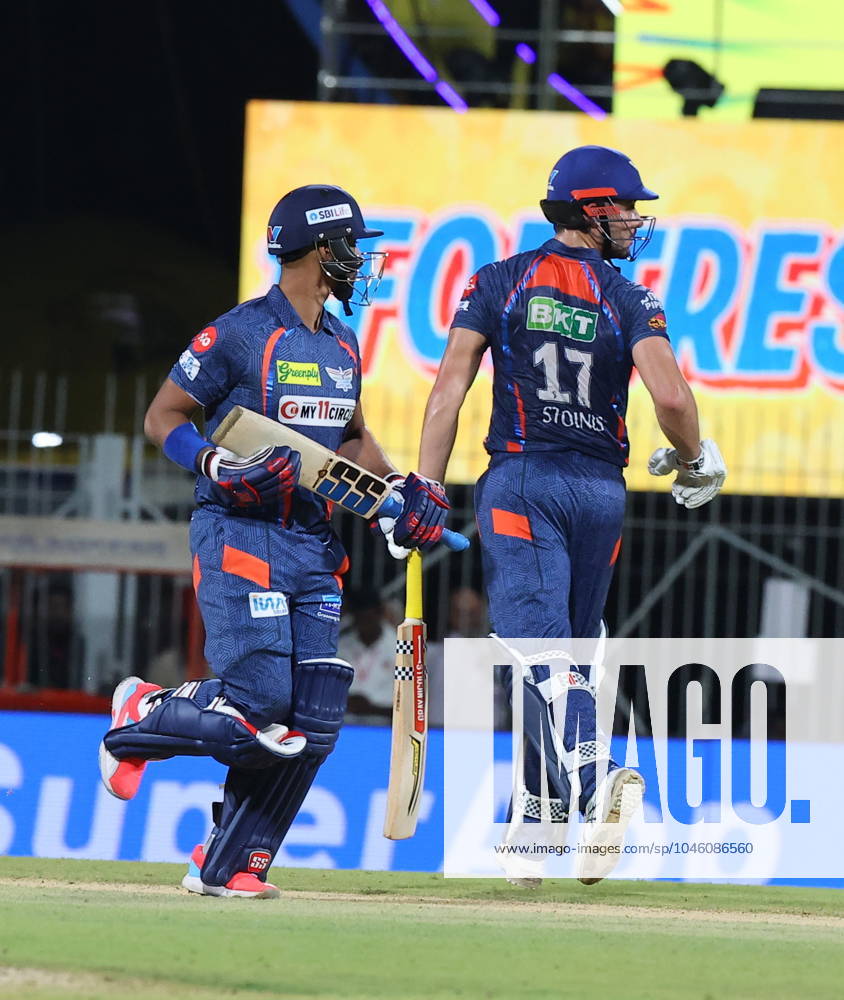 Cricket : Tata IPL 2024 Tata IPL 2024 : Chennai, India, 23rd April 2024: CSK Vs LSG : ( Chennai Super Kings Vs Lucknow Super Giants) In MAC Stadium Chennai. CSK WERE 210-4 IN 20 OVERS. LSG WON BY 6 WICKETS IN 19.3 OVERS. STONIS 124 NOT OUT. Seshadri SUKUMAR