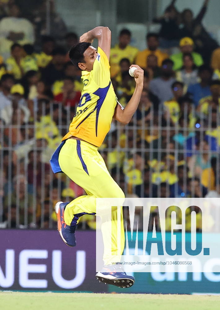 Cricket : Tata IPL 2024 Tata IPL 2024 : Chennai, India, 23rd April 2024: CSK Vs LSG : ( Chennai Super Kings Vs Lucknow Super Giants) In MAC Stadium Chennai. CSK WERE 210-4 IN 20 OVERS. LSG WON BY 6 WICKETS IN 19.3 OVERS. STONIS 124 NOT OUT. Matheesha Pathirana Seshadri SUKUMAR