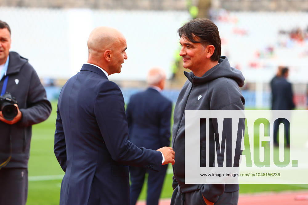 Portugal Fussball Nationalmannschaft, Selecao, 08.06.2024, Portugal - Kroatien , Freundschaftsspiel ,Vorbereitungsspiel zur Europameisterschaft 2024 , Trainer Roberto Martinez (Portugal) , Trainer Zlatko Dalić (Kroatien)
