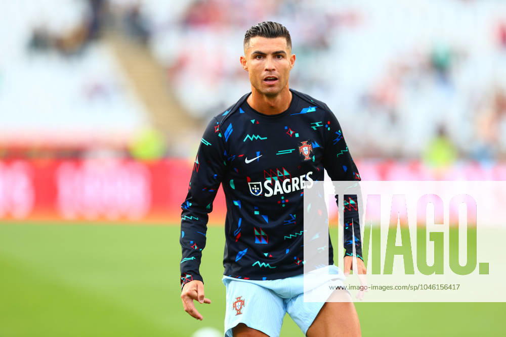 Portugal Fussball Nationalmannschaft, Selecao, 08.06.2024, Portugal - Kroatien , Freundschaftsspiel ,Vorbereitungsspiel zur Europameisterschaft 2024 , Cristiano Ronaldo (Portugal) , CR7, warm-up,