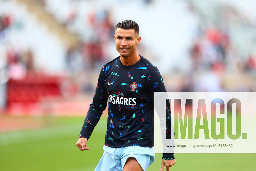 Portugal Fussball Nationalmannschaft, Selecao, 08.06.2024, Portugal - Kroatien , Freundschaftsspiel ,Vorbereitungsspiel zur Europameisterschaft 2024 , Cristiano Ronaldo (Portugal) , CR7, warm-up,