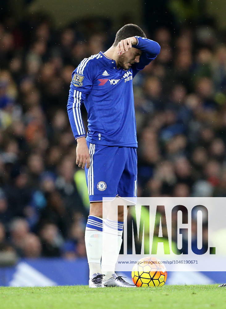 Chelsea s Eden Hazard looks on dejected after Bournemouth s opening goal..Barclays Premier League - Chelsea v AFC Bournemouth - Stamford Bridge - England - 5th December 2015 - Picture David Klein Sportimage Dec. 5, 2015 - London, United Kingdom - Chelsea s Eden Hazard looks on dejected after Bournemouth s opening goal..Barclays Premier League - Chelsea v AFC Bournemouth - Stamford Bridge - England - 5th December 2015 - Picture David Klein Sportimage. London United Kingdom