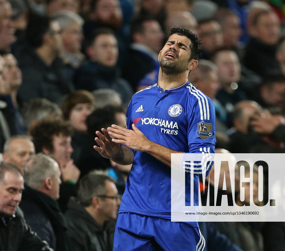 Chelsea s Diego Costa looks on dejected..Barclays Premier League - Chelsea v AFC Bournemouth - Stamford Bridge - England - 5th December 2015 - Picture David Klein Sportimage Dec. 5, 2015 - London, United Kingdom - Chelsea s Diego Costa looks on dejected..Barclays Premier League - Chelsea v AFC Bournemouth - Stamford Bridge - England - 5th December 2015 - Picture David Klein Sportimage. London United Kingdom